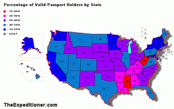 passport holders by us state