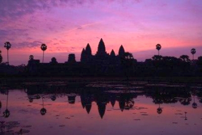 Angkor Wat At Sunset With A Little Help From My Friends