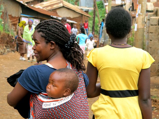Woman with Child Kibera